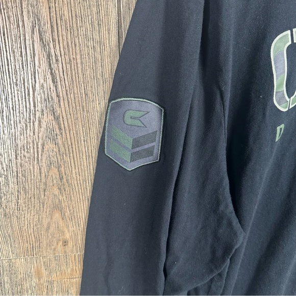 Oregon Ducks OHT Military Appreciation Guardian Pullover Hoodie Size XL Black - Picture 5 of 7